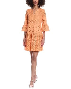 tyler boe Ingrid Eyelet Mini Dress - Orange
