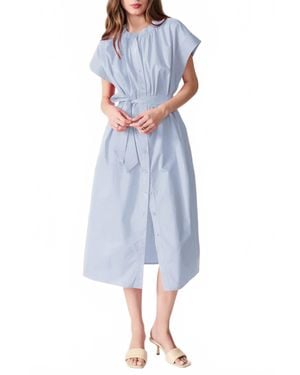 DELUC Cancela Midi Dress - Blue