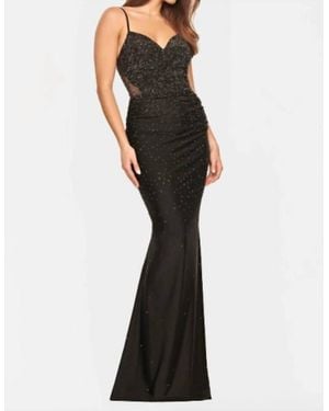 Faviana Sweetheart Hot Stone Prom Dress - Blue
