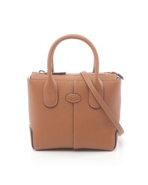 Tod's Leather Di Handbag - Brown