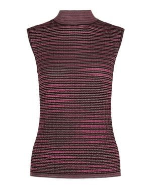 Missoni Striped Print Top - Purple