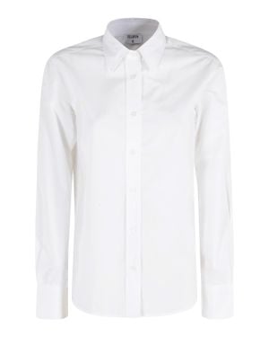 Filippa K Classic Poplin Button-Down Cotton Shirt - White
