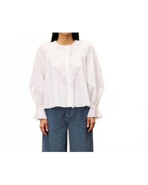 FRNCH Aragon Long Sleeve Shirt - White