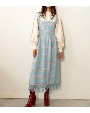 Carolina K Kuna Fringe Dress - Blue