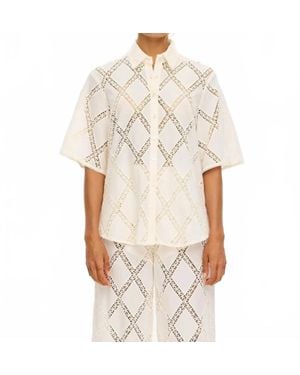 Kivari Izzy Button Down Shirt - Natural