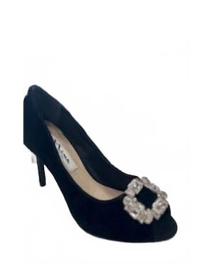 Nina Velvet Heel With Gem Detailing - Blue