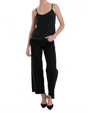 Karina Grimaldi Chloe Beaded Top - Black