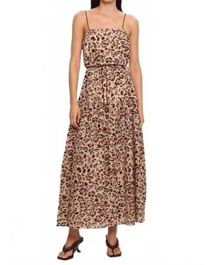 Kivari Paris Strappy Maxi Dress - Brown