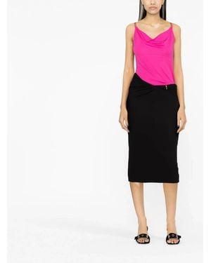 Versace La Greca Midi Skirt - Pink