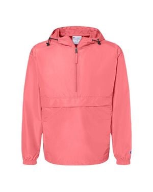 Champion Packable Quarter-Zip Jacket - Pink