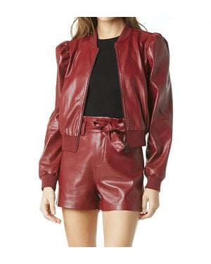 Tart Collections Amma Vegan Leather Jacket - Red