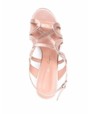 Ferragamo Ferragamo Gal 85Mm Strappy Sandals - Pink