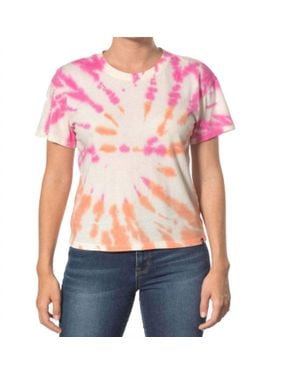 Hurley Juniors Cotton Tie Dyed Girlfriend T-Shirt - Pink