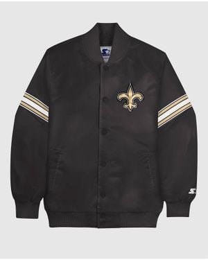 Starter New Orleans Saints Varsity Jacket - Black