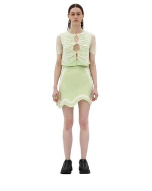 Ph5 Katie Wavy Mini Skirt - Green