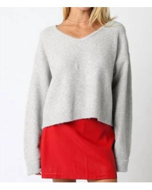 Olivaceous Stella Knit Top - Gray
