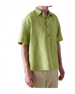 Toast Short Sleeve Pullover Shirt - Green