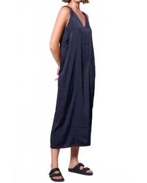 Crossley V-Neck Dress - Blue