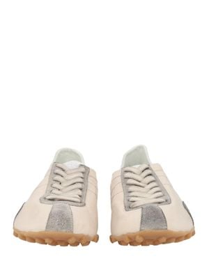 Maison Margiela Sprinters Suede Accents Leather Sneakers - White