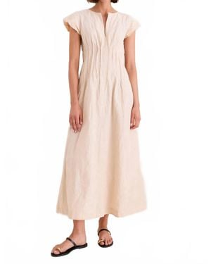 Apiece Apart Maravilla Pintuck Maxi Dress - Pink