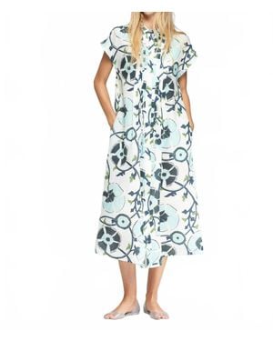 Vilagallo Jaretas Midi Dress - Blue