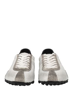 Maison Margiela Sprinters Low Top Polyester Sneakers - White
