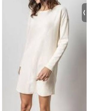 Lilla P Seamed Boatneck Dress - Natural
