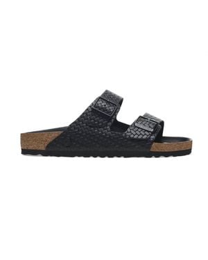 Birkenstock Arizona Rivet Logo Sandals - Black