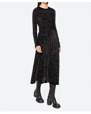 Sea Julie Velvet Midi Skirt - Black