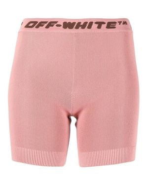 Off-White c/o Virgil Abloh Logo Band Shorts - Pink