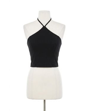 Z Supply Lydia Cropped Halter Top - Black