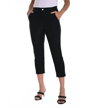 Sympli Slim Fit Capri Pant - Black