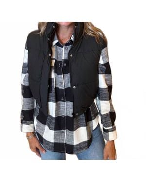 Love Tree Haven Puffer Vest - Black