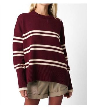 Olivaceous Bougee Sweater - Red