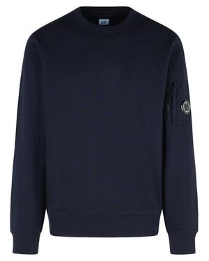 C.P. Company Raised' Cotton Sweatshirt - Blue
