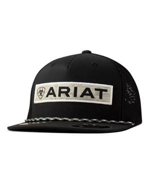 Ariat Desert Patch Rope Cap Snapback - Black