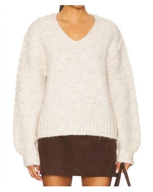 John + Jenn Maddy Pullover Sweater - White