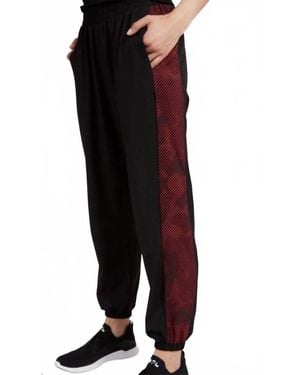Terez Camo Stripe Windbreaker Jogger - Black