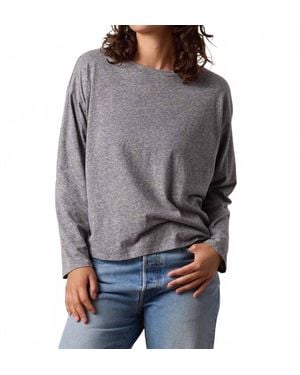 NSF Loffler Boxy Trebled Jersey Tee - Gray