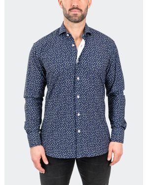 Maceoo Einstein Stretchmicropaisley - Blue