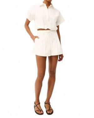 Marie Oliver Lander High Waist Shorts - White