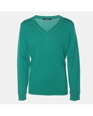 424 Marina Sport By Marina Rinaldi Silk Blend Sweater - Green