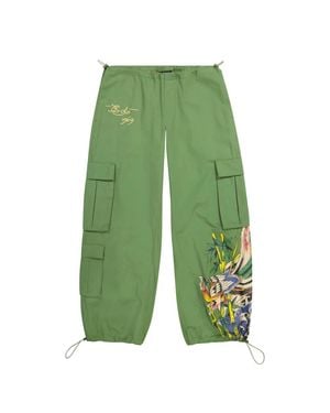 Ed Hardy Poplin Cargo Pant - Green