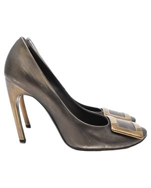 Roger Vivier Trompette Vintage Effect Pumps - Metallic