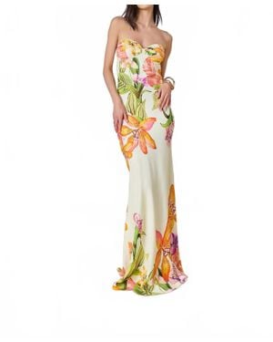 Rococo Sand Dior Strapless Maxi Dress - Metallic