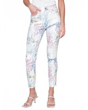 Charlie b Twill Ankle Pant - Blue