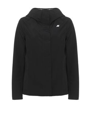 K-Way Madalina Hooded Jersey Jacket - Black