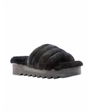 Cougar Shoes Pozy Lambswool Slide Sandal - Black