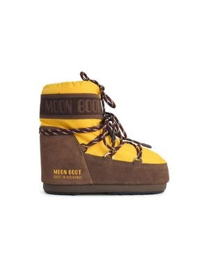 Moon Boot 'Icon Low' Polyamide Boots - Orange