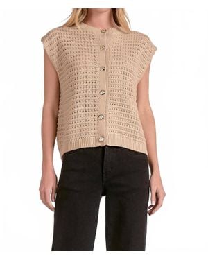 Elan Ayla Sweater Vest - Black